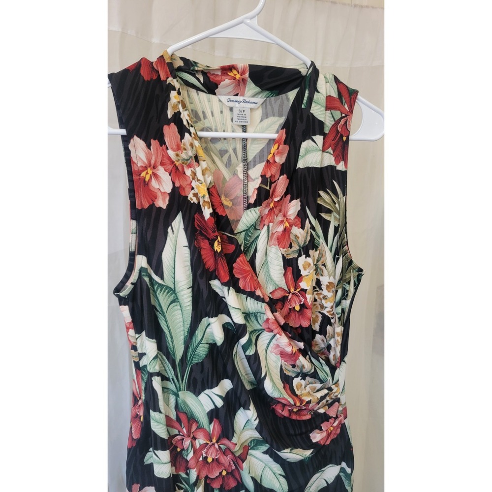 Tommy Bahama Sz Small Oceanic Orchid Travel Maxi Dress UPF Wrinkle Resistant - Picture 5 of 16